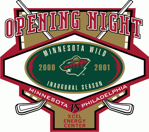 Minnesota Wild 2000 01 Special Event Logo iron on paper